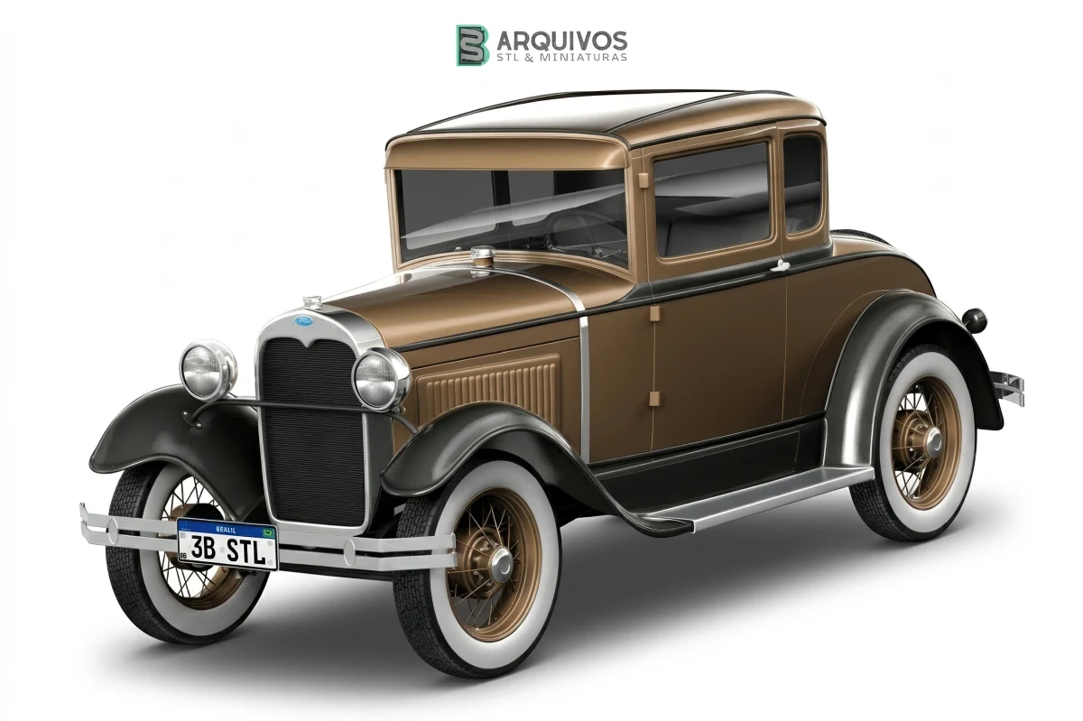 Modelo 3D STL - Ford Model A Coupe 1928